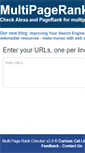 Mobile Screenshot of multipagerank.com